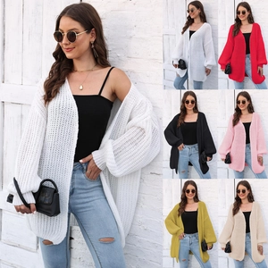 Detailed knit texture and color options for this oversized chunky cardigan for women