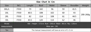 Size chart for plus size high neck ribbed T-shirt with measurements for 0XL to 3XL
