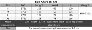 Detailed size chart in cm for women's lace flare pants with waist and hip measurements