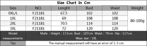 Detailed size chart in cm for women plus size beach cover up dress from 0XL to 3XL