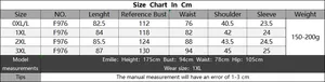 Detailed size chart for plus size deep V-neck beach dress from size 0XL to 3XL