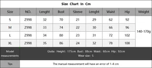 Tableau des tailles détaillé pour ensemble bikini bicolore femmes allant du S au XL