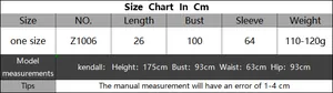 Detailed size chart for women sexy cropped hollow knit cover-up top in centimeters