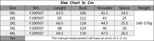 Detailed size chart for plus size burnout hollow-out T-shirt from 0XL to 4XL