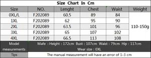 Size chart for women's cherry print camisole in centimeters, ranging from 0XL to 4XL