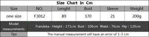 Tableau des tailles pour robe de plage grande taille avec mesures et guide mannequin