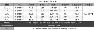 Detailed size chart for plus size women's asymmetric sweatshirt with accurate measurements