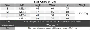 Tabella taglie per gonna in maglia da donna con misure in cm dalla S alla XL