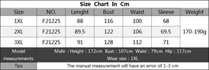 Detailed size chart for plus size lace beach cover up with measurements in centimeters