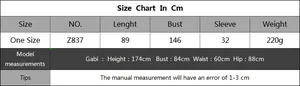 Detailed size chart with measurements for the sexy hollow out beach bikini cover-up dress