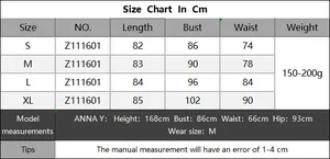 Detailed size chart for women's lace vacation beach dress with measurements in centimeters