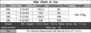 Detailed size guide for plus size fringe tie-on beach skirt covering 0XL to 3XL sizes