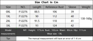 Detailed size chart for floral plus size beach cover up including length and bust measurements