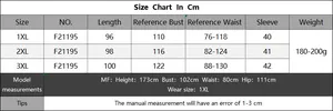 Detailed size chart for plus size deep V neck beach dress with 1XL to 3XL measurements