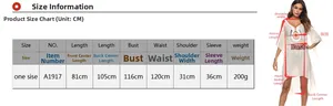 Size chart for summer hollow knit beach cover-up with measurements and diagram