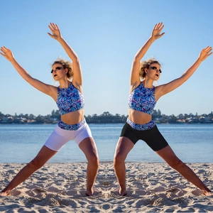 Moda Donna Costume da Bagno Sopra E Sotto Con Stampa Floreale Crop Top Senza Maniche Pantaloncini a Vita Alta Abbigliamento da Spiaggia Sportivo Estivo