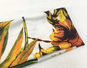 Fascia per capelli da yoga in tessuto elastico con stampa floreale e motivi tropicali