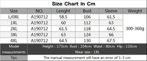 Detailed size chart in CM for plus size round neck batwing sleeve pullover top