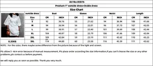 Detailed size guide for African style hollow puff sleeve two-piece white dress set