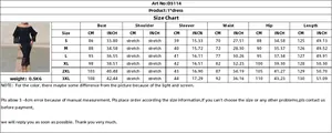 Detailed size guide table for the lace off-the-shoulder bodycon evening dress
