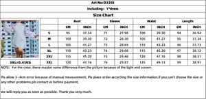 Detaillierte Größentabelle für Damenkleid mit Netzeinsatz, Messungen von S bis 3XL in cm/Zoll