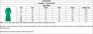 Tableau des tailles détaillé pour robe unie à double boutonnage avec mesures de ceinture