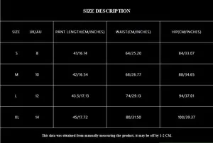 Detailed size guide table for silver sequin high waist mini skirt showing measurements