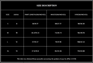 Guide des tailles S-XL pour short de fête à paillettes noires et taille haute