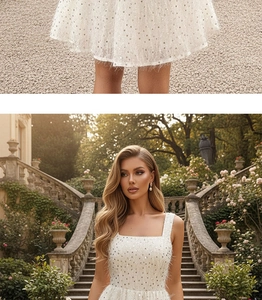 Detailed macro view of white sequin and feather texture on an elegant cocktail dress
