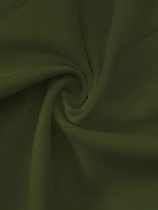 Olive green high waist slimming skirt in lightweight casual knit fabric for summer