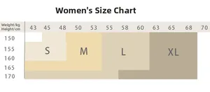 Size chart for ice silk pajama set showing height and weight measurements for S to XL