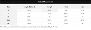 Detailed size chart for men satin pajamas set with measurements in inches from M to 3XL