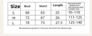 Size chart for floral embroidery lace bralette showing bust, waist, and length in cm