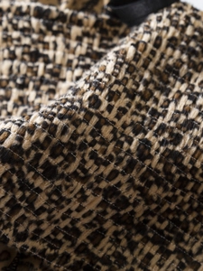 Macro shot of Y2K velvet leopard print texture and high-quality lace stitching detail