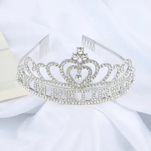 Couronne en cristal argenté avec texte I'M RETIRED pour cadeaux de fête de retraite