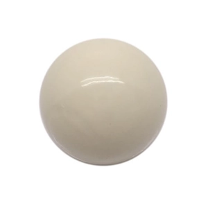 Close-up of a 16mm beige chime ball with a smooth polished finish for pregnancy necklaces