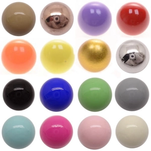 Macro di 16 perline aromatiche in pietra lavica colorate per ciondoli a goccia