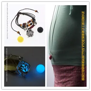 Hollow locket pendant for BOLA BALL shown as aromatherapy diffuser and luminous jewelry