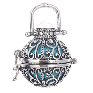 Vintage Koperen Holle Kooi Hanger Alleen Zonder Ketting Voor DIY Sieraden Maken Aromatherapie Diffuser Ketting Vrouwen Cadeau