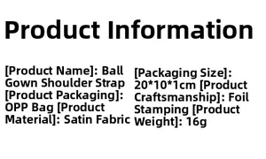Detail specifications of King Queen satin sash with gold foil stamping and 16g weight