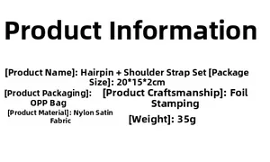 Detailed product specifications of the Bride to Be sash and hair clip party accessories set