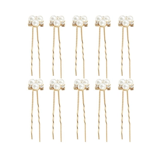 Pics à Cheveux Élégants en Alliage de Künstliche Perles et Cristaux pour Mariage Fête Accessoires de Coiffure Mariée pour Femmes