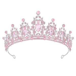 Couronne Anniversaire de Luxe en Cristal Tiara pour Femme Mariage Fête Strass Alliage Coiffe Élégante Accessoires Photographie