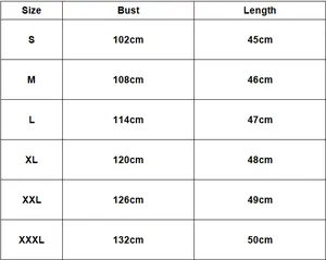 Size chart table for denim jacket showing bust and length measurements from S to 3XL