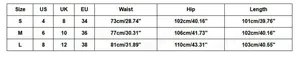 Comprehensive size chart for men's vintage joggers showing waist, hip, and length specs