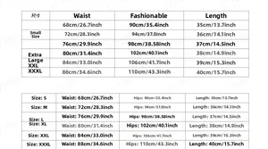 Tableau des tailles détaillé pour jeans extensibles à taille haute de la taille S à XXXL