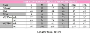 Detailed size chart for high waist skinny denim jeans with US UK ITA measurement guide