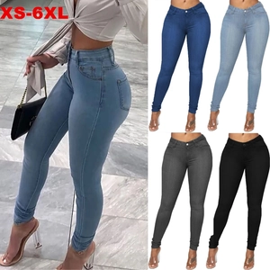 Slim fit high waisted skinny jeans for women in four colors sizing from XS to 6XL