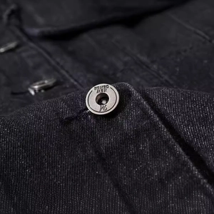 Gilet en jean pour homme avec doublure polaire, bouton métallique et gravure NEW DENIM