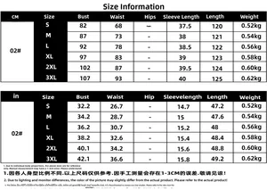 Detailed size chart for evening dress showing bust, waist and length in CM and inches